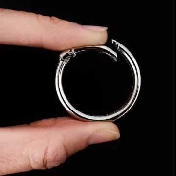 Карабін кільце нікель, 25 мм, метал