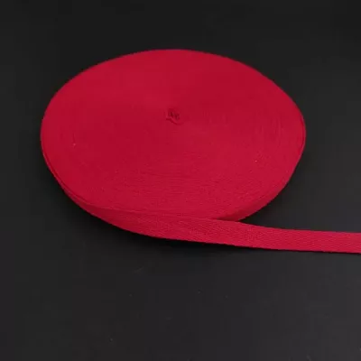 Тесьма х/б (кіперна) червона, 15мм