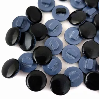 гудзик напівніжка, синій перламутр