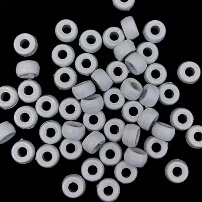 Намистина під стопор біла (100шт)