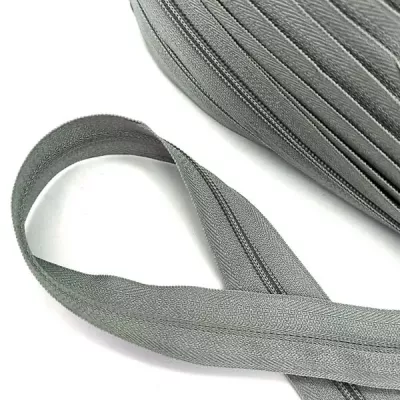 Блискавка в рулоні сіра, тип 5