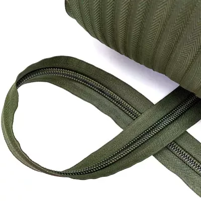 Молния в рулоне хаки, тип 10