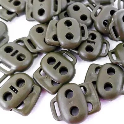 стопор плоский овальний D20мм - хакі (1000 шт) ПРИШИВНИЙ