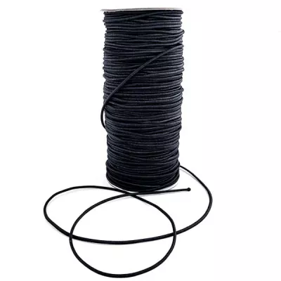 канат-резина 2 мм, черная, в боб 85 м