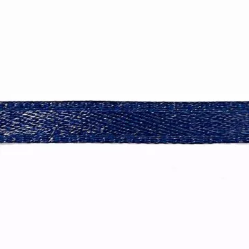 Лента атласная двухсторонняя синяя 0,5 см (100 м)