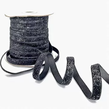 стрічка оксамитова 1см, боб 46 м