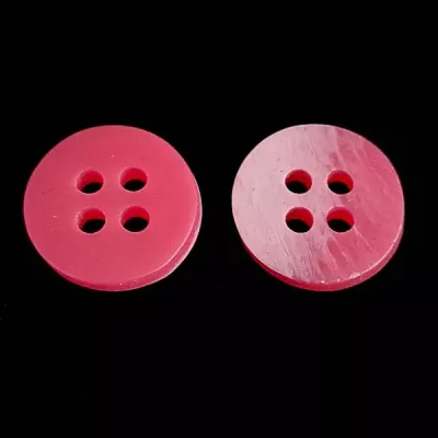 Гудзик сорочковий матовий кораловий 18/4, 100 шт