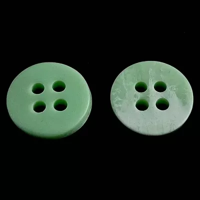 пуговица рубашечная матовая салатовая 18/4, 100 шт