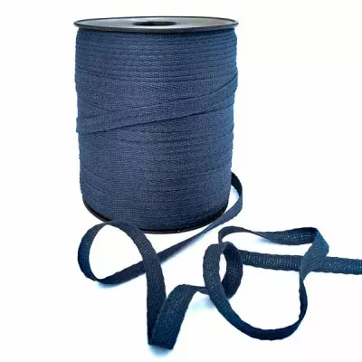 Тесьма х/б (кіперна) 10мм, графит № 5165