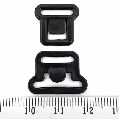 Регулятор для бретель, отстегивающийся черный, 10 шт