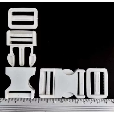 фастекс 3 см, цвет белый+рамка