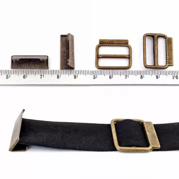накінечник зажим плоский  20 мм, антик, 500 шт