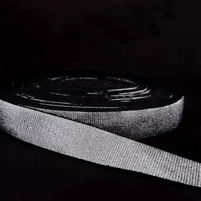 Резинка чорна+люрекс, 3 см