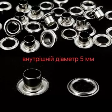 блочка никель D  5 мм, упак 5000 шт+кольцо