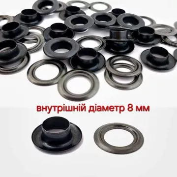 блочка оксид D  8 мм, упак 1000 шт+кольцо