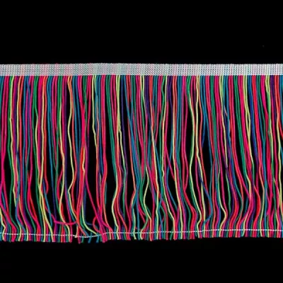 Бахрома танцевальная мультиколор, 15 см