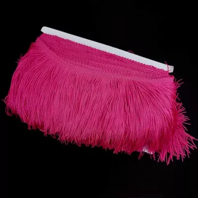 Бахрома танцевальная малина, 15 см