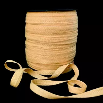 тесьма киперная х/б 10 мм желтая №5018