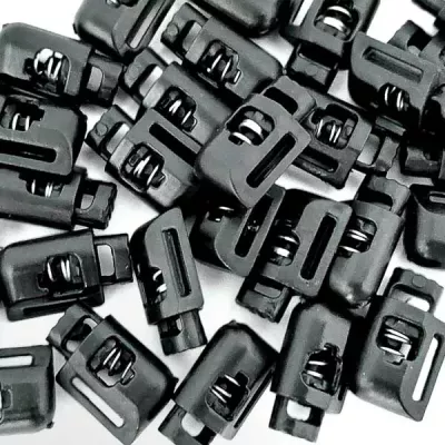 стопор бочка з бічним кріпленням, чорний, 100шт Арт.5025