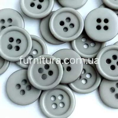  гудзик F L24/4 уд, сіро-зелений, уп. 500 шт