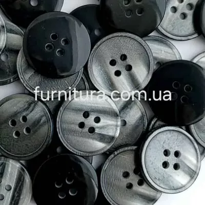  гудзик F L32/4 уд, т.сіра мармур №2800, уп.500 шт