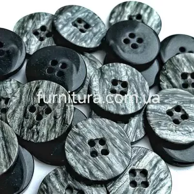 пуговица F L32/4 уд, хаки мрамор №2000, уп.500 шт