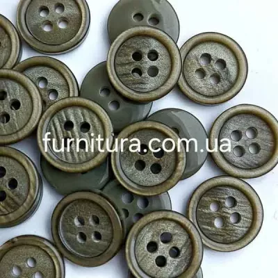  гудзик F L23/4 уд, хакі мармур №2800, уп.500 шт