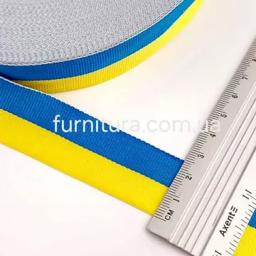 Стрічка репс 2 см прапор України, 45 м 
