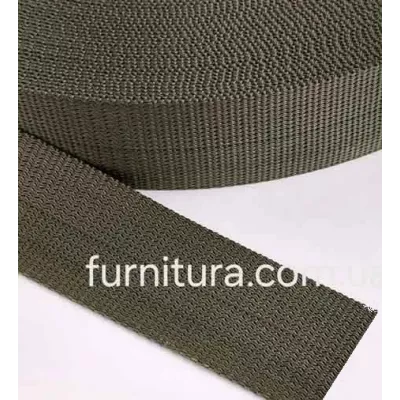 Стропа щільна хакі 2,5 см/50 м