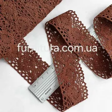 Кружево Кроше белое, ширина 4 см  5023