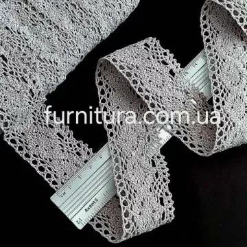 Кружево Кроше белое, ширина 4 см  5023