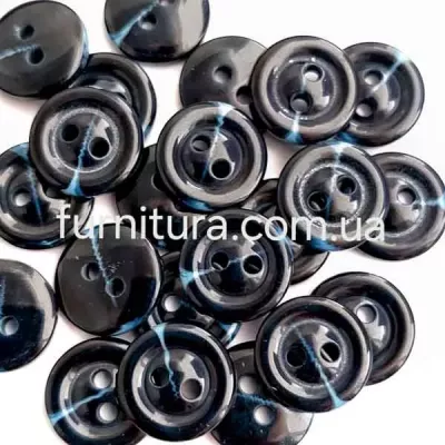  гудзик F L20/2 ​​уд, т.синя меланж, уп.100 шт