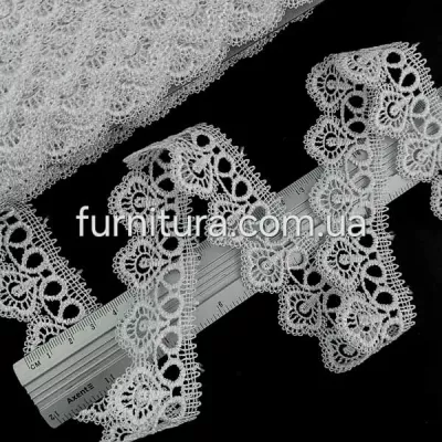 Кружево Zira арт.727-13, белое, 3 см