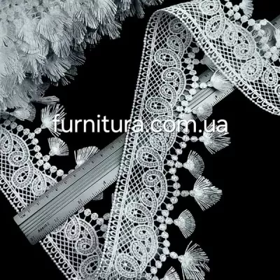 Мереживо Zira арт.727-24,біле,  6 см