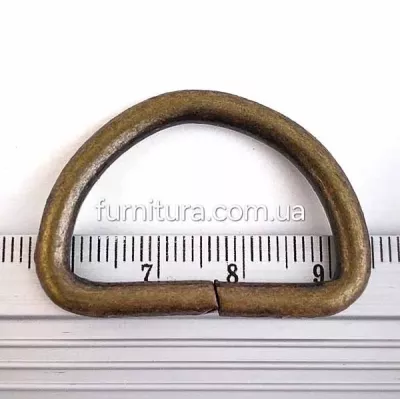 Полукольцо из проволоки антик (4мм), 3 см, 100шт