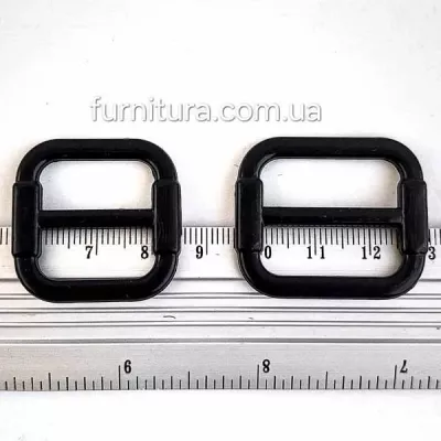 Рамка регулятор чорна, 2х2 см, пластик