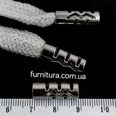 накінечник на шнурок, нікель