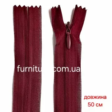 Молния ассорти потайная, 50см 