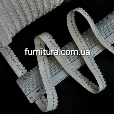 Резинка ажурна кремова, 12 мм