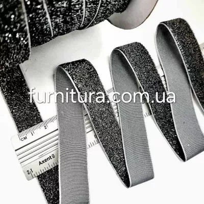 стрічка оксамитова 2см, боб 46 м +люрікс