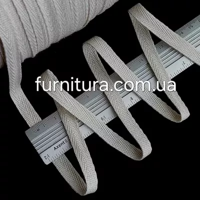 тасьма кіперна х/б 10 мм, молочна № 5006 (250м)