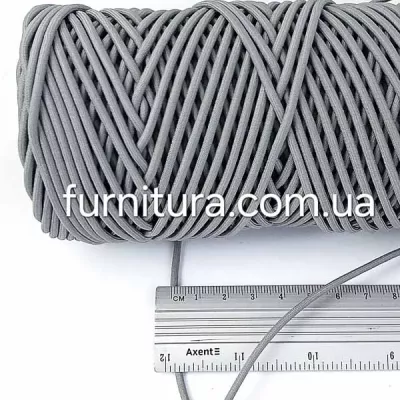 Канат-резина 3 мм боб- 100 м - сіра (86)