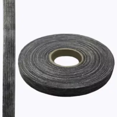 Кромка флизелиновая долевая черная, 10 мм - 100 м