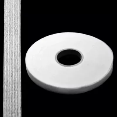 Кромка флізелінова пайова біла, 10 мм - 100 м