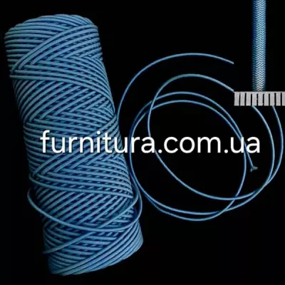 Канат-резина 3 мм боб- 100 м - голубая (38)