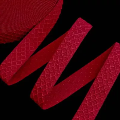 Резинка курткова 3 см червона (боб 25 ярд)