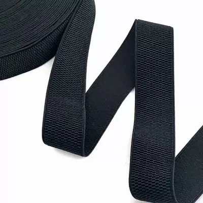 Резинка курткова 4 см чорна (боб 25 ярд)