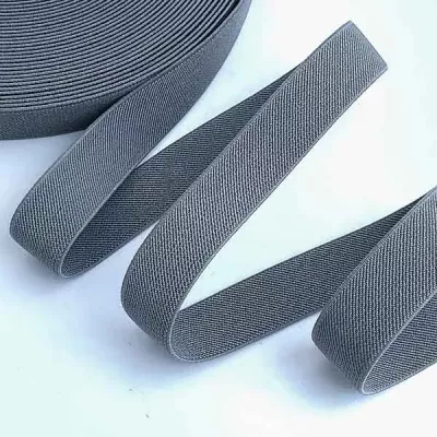 Резинка курткова 2,5 см сіра (боб 25 ярд)