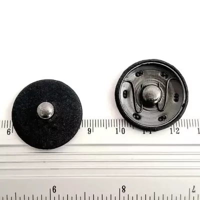 Кнопка пришивная  D26 мм обтянутая тканью, 12 штук