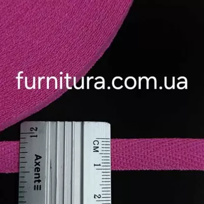 Тесьма х/б (кіперна) малинова, 10мм